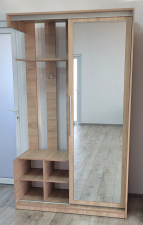 Cuier - Cuier Eva cu oglinda sonoma