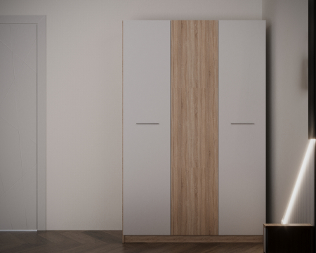 Dormitor Adria Tapitat 3 Usi Sonoma&Alb [2]