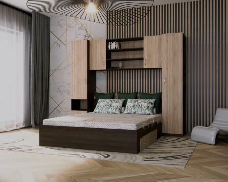 Dormitor Iustin Wenge&Sonoma [3]