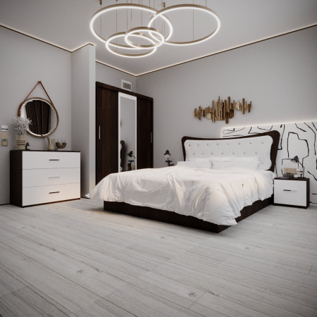 Dormitor Vista Tapitat Wenge&Alb 3 usi [2]