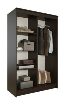 Dressing Elegant cu usi culisante si oglinda wenge + alb [2]