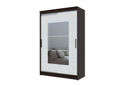 Dressing Elegant cu usi culisante si oglinda wenge + alb [1]