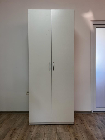 Dressing / Dulap - Dulap 2 usi Alb polita fixa si bara