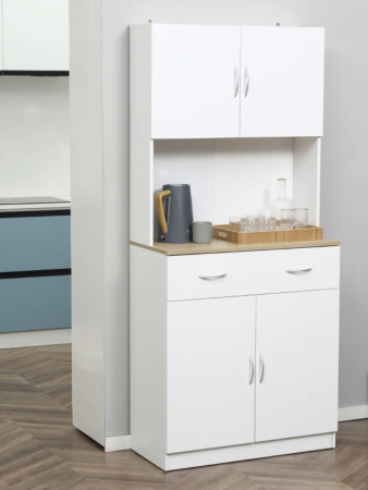Dulap Bucatarie cu usi si sertar Alb [1]