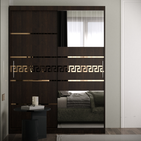 Dressing / Dulap - Dulap Venus Gold cu Oglinda Wenge