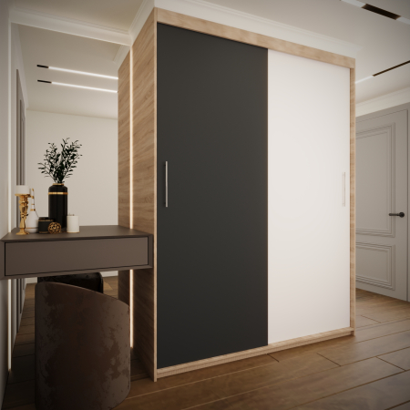 Dulap Venus Sonoma&Gri&Alb [1]