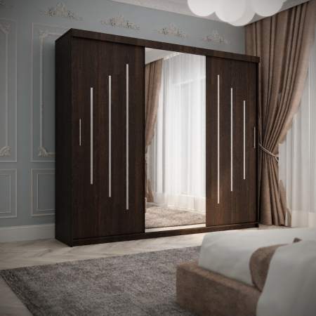 Dulap Venus Space 230*200 Cu Oglinda Wenge, [1]