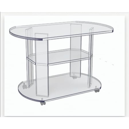 Masa cafea, Ideal Mobila, culoare sonoma, 84x58x54 cm [4]