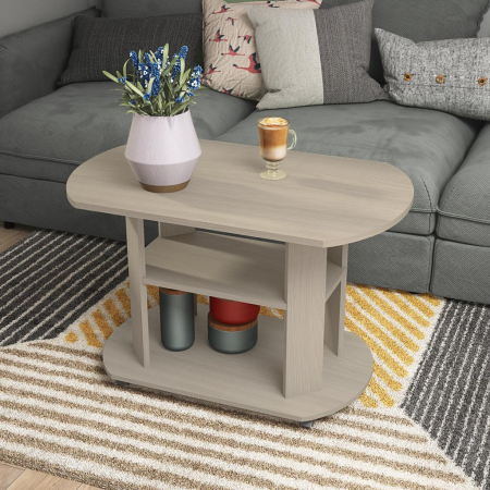 Masa cafea, Ideal Mobila, culoare sonoma, 84x58x54 cm [3]