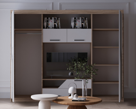 Mobila living Carmen sonoma + alb [3]