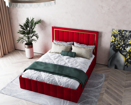 Pat Elegance Tapitat Rosu 180x200 [1]