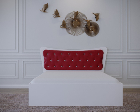 Pat Vista Alb&Rosu fara Saltea [3]