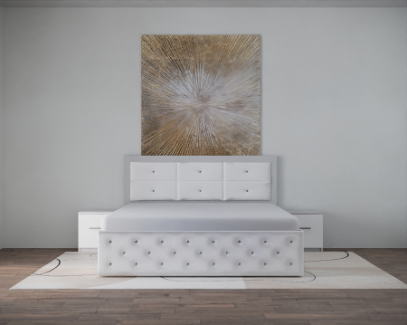 Seturi Pat - Set Pat Nemira New Alb cu Noptiere