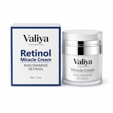 Produse de ingrijire - Miracle Cream – Crema de fata cu Niacinamida si Retinol, 50 g