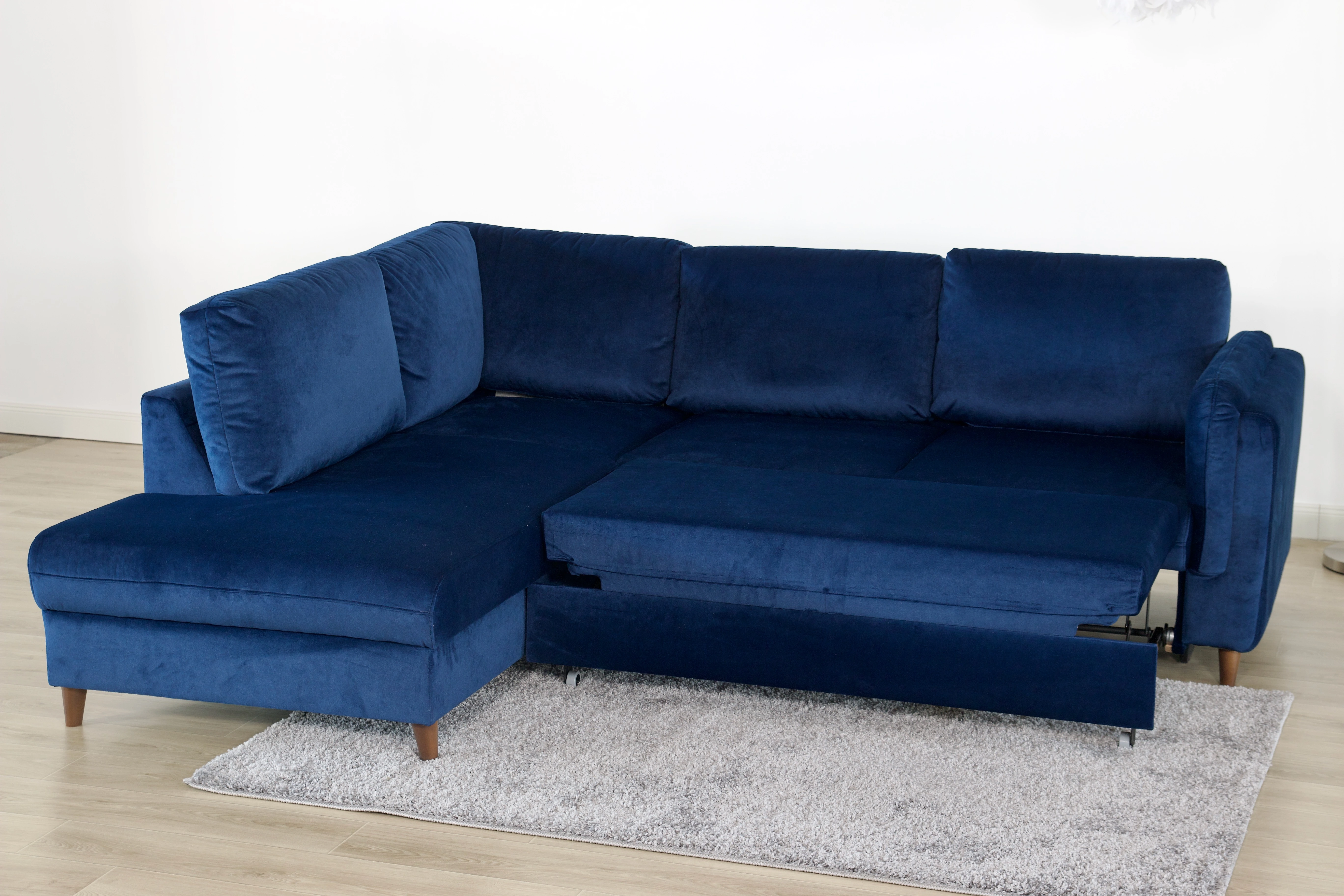 Colțar extensibil BRANDON L - 5 Locuri, Catifea | Valmedy Collection [5]