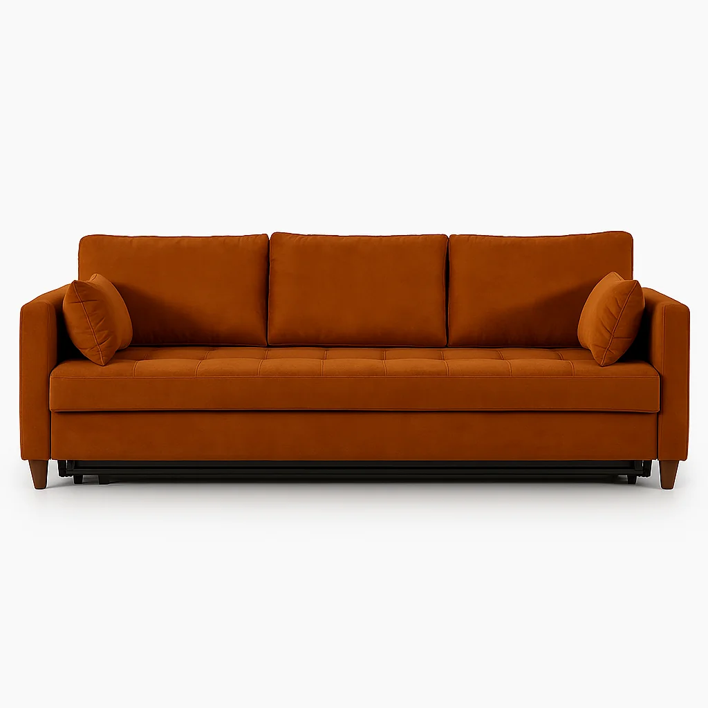Canapele - Canapea extensibilă ARIANA C3 - 3 Locuri, Stofă, Catifea | Valmedy Collection
