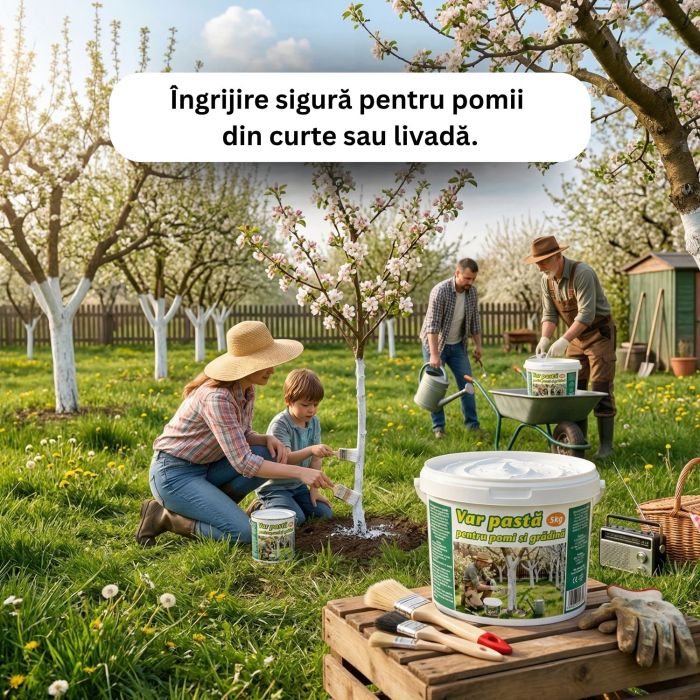 Var pastă natural gata de folosit 3 kg, protecție naturală pomi fructiferi, împotriva dăunătorilor și mușchilor [3]