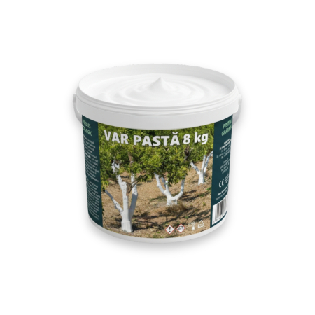 Pentru grădină - Var pastă ecologic 8 kg, protecție împotriva soarelui, înghețului și dăunătorilor