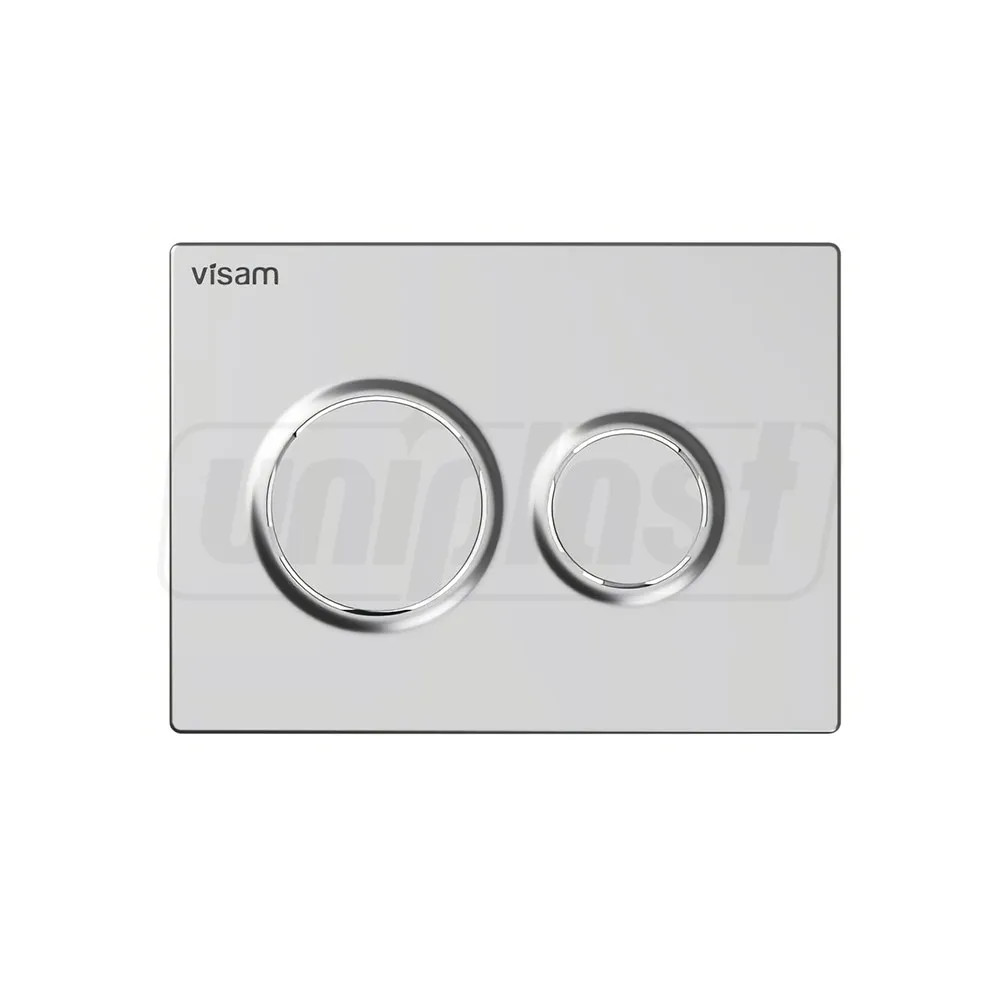 Buton actionare rezervor (incorporabil) OLIMPOS (crom mat) (Matt Chrome)  VISAM [1]