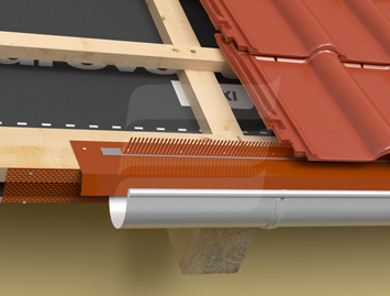 Pieptenele Eurovent COMB X – protecție de păsări, RAL 9005 Negru [2]