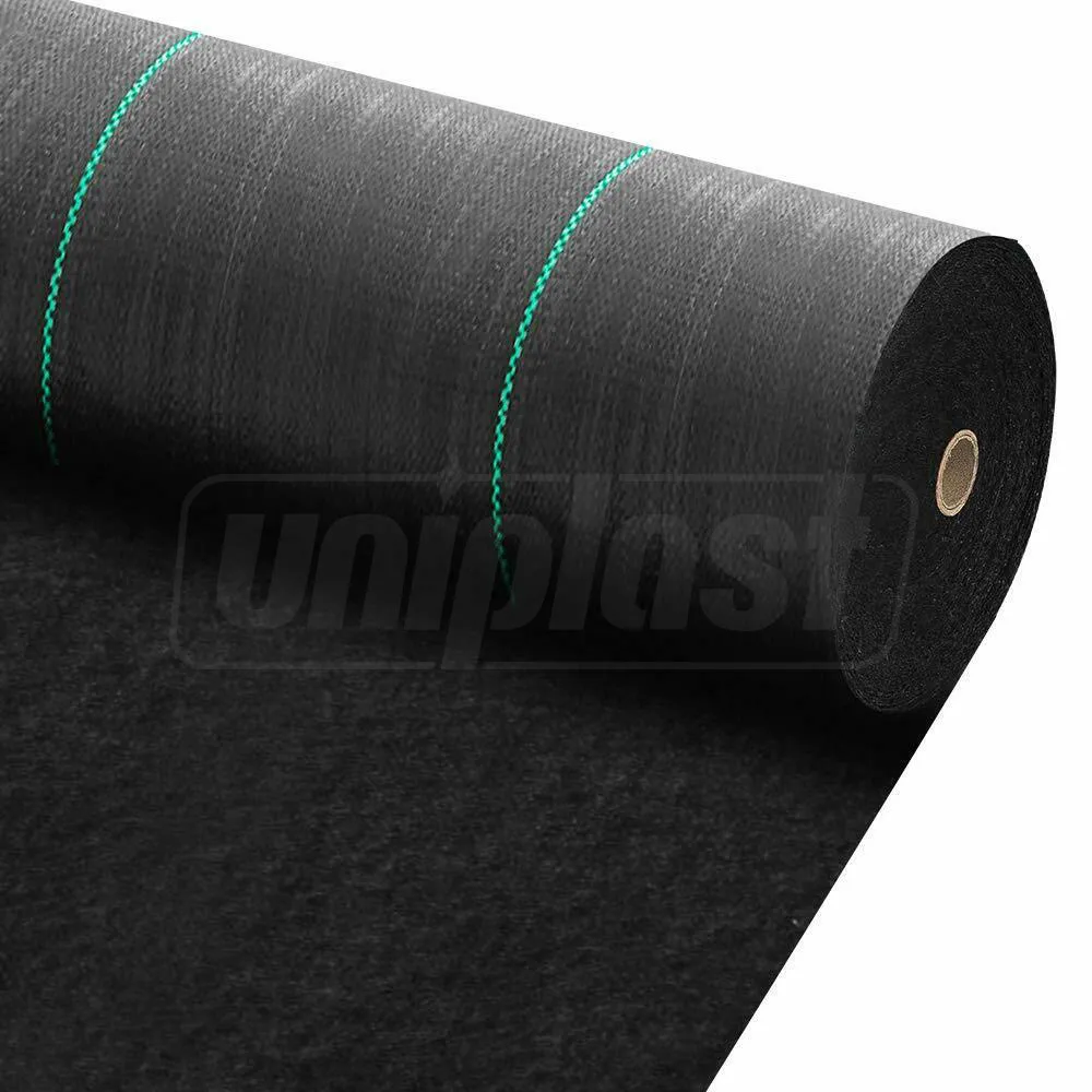 Plasă - Agrotextil  90 g/m² (negru cu linie verde) (1 m х 5 m)  UNITAPE