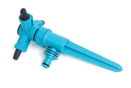 Furtunuri de grădină și accesorii pentru irigare (Cellfast) - Aspersor rotativ cu 3 brate, cu tarus, 12 duze, R=4.5-6 m, S=100-150 m², PN6 TWISTER SZ  CELLFAST