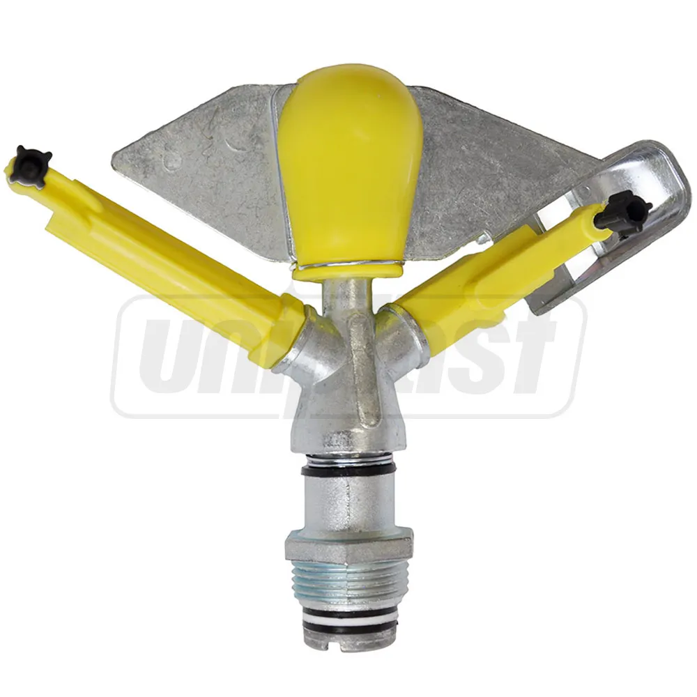 Irigatoare (sprinklere). Suporturi pentru irigatoare - Aspersor sprinkler A/2 D. 1" FE (360º) 10x18 m, 1.5-3 bar, 2.5 m³/h (galben) 3410  ATIGLAN