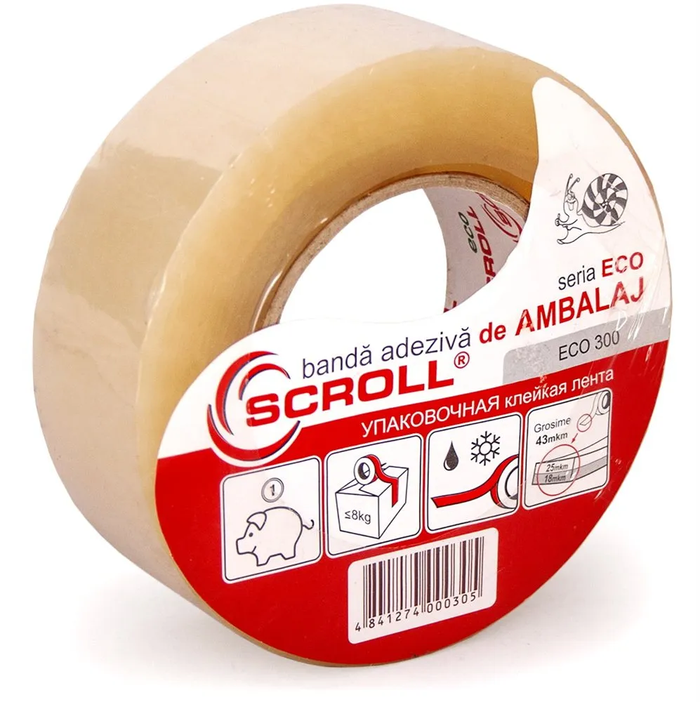 Bandă adezivă, bandă izolatoare - Banda adeziva de ambalaj ECO-250