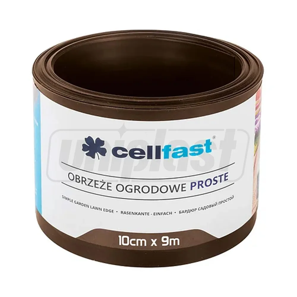 Furtunuri de grădină și accesorii pentru irigare (Cellfast) - Bordura gazon 10 cm x 9 m (maro)  CELLFAST