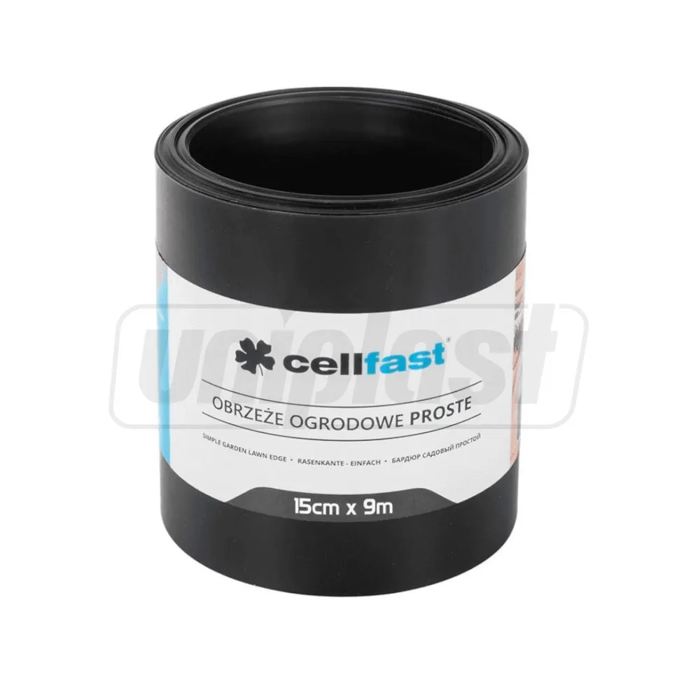 Furtunuri de grădină și accesorii pentru irigare (Cellfast) - Bordura gazon 15 cm x 9 m (negru) 30-232H  CELLFAST
