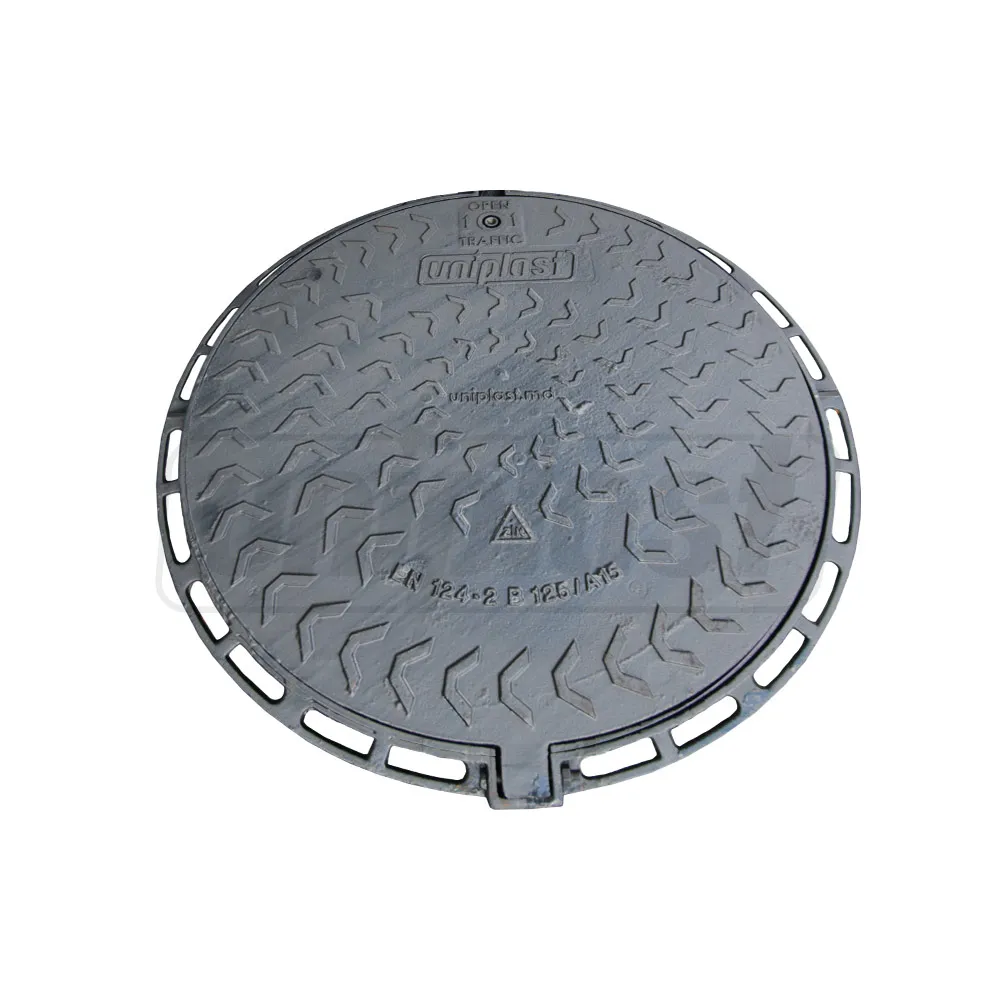 Capace din fontă - Capac din fonta D.600 EN-124 B125 25 kg cu lacat (633x708x42 mm) IS (TR)