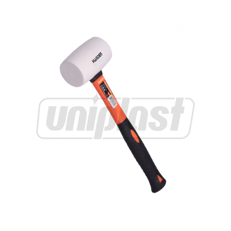 Scule pentru demontare - Ciocan de cauciuc 225 g, L=290 mm, W=80 mm, D. 50 (alb) Pro  HARDEN