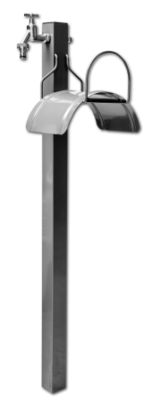 Furtunuri de grădină și accesorii pentru irigare (Cellfast) - Cismea gradina cu robinet si suport AG8300 H=1 m  BRADAS