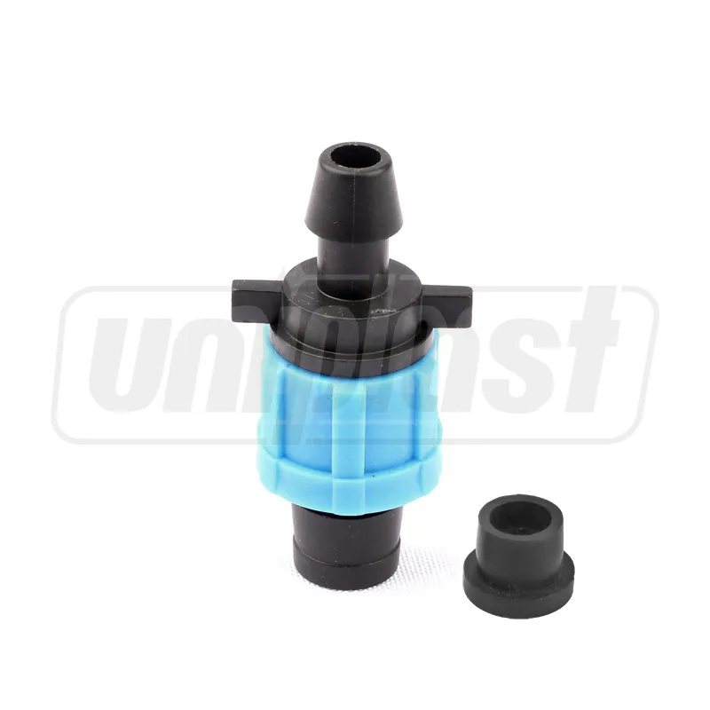 Bandă pentru irigare prin picurare. Fitinguri - Conector PE + banda D. 17 (cu garnitura (T)  UNITAPE