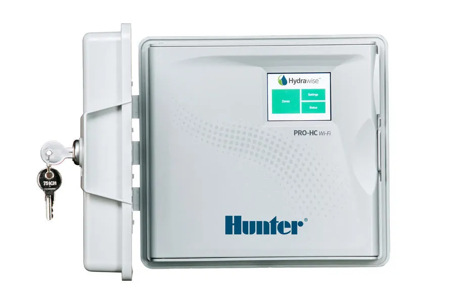 Sisteme de irigare automată Hunter - Controler irigatii Hydrawise PRO-HC, 22-24 V, 12 zone (exterior) PHC-1201E  HUNTER