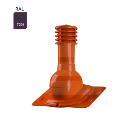 Elemente auxiliare p/u acoperiş - Coș de ventilare Eurovent VENTOS X Metal F22, Ф150mm, RAL 8019