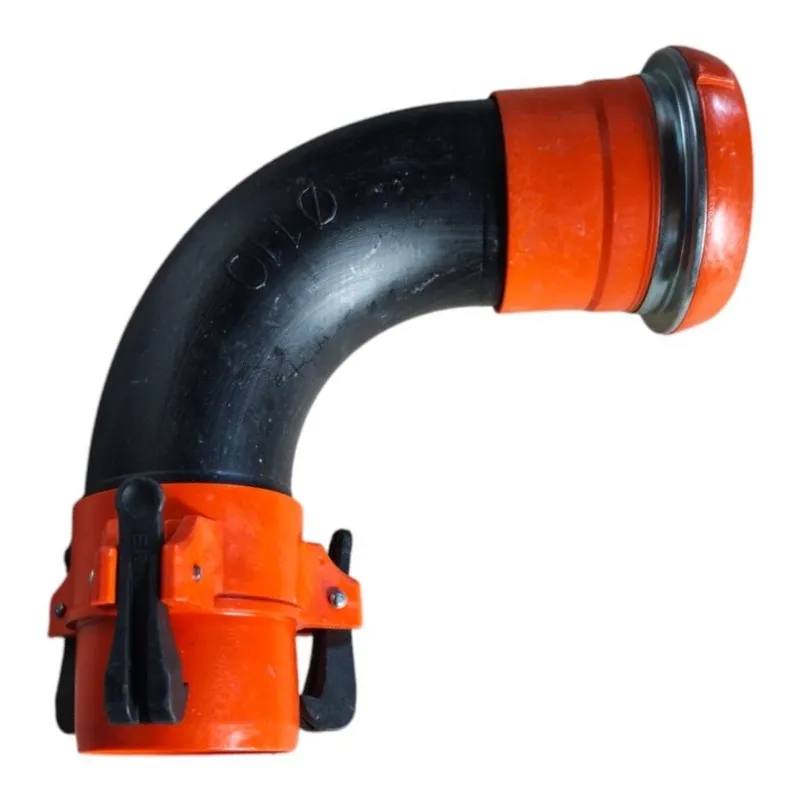 Sisteme pentru irigare câmpurilor PEP/ASPVC - Cot cu prindere rapida din plastic PEP D.110  ASB