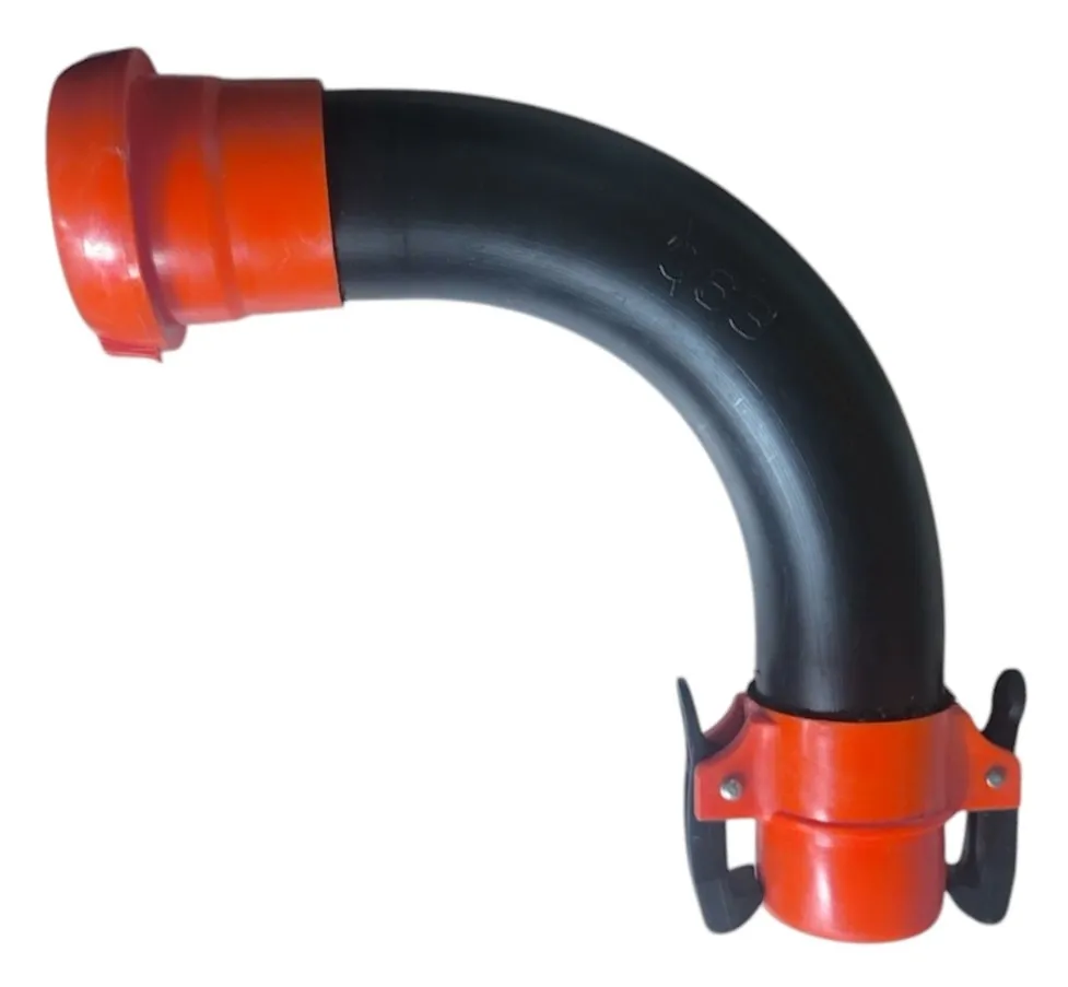 Sisteme pentru irigare câmpurilor PEP/ASPVC - Cot cu prindere rapida din plastic PEP D. 63  ASB