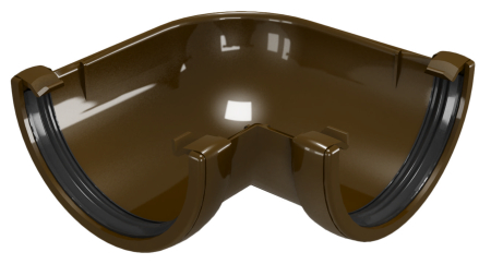 Sistem de scurgere „Devorex” - Cot jgheab PVC dn120 x 90° Devorex maro