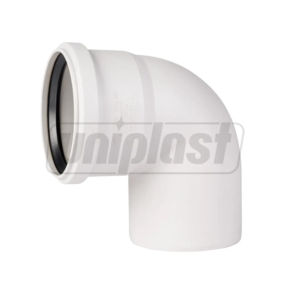 Țevi și fitinguri din PP 3A pentru canalizare silențioasă (SCOLAN, HAKAN) - Cot PP D.110 / 87(90)° Skolan Safe® Os-335140  OSTENDORF