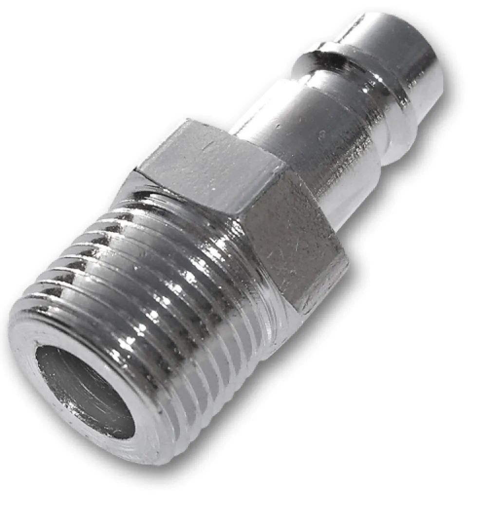 Scule pneumatice, accesorii - Cupla tata cu filet exterior FE D. 1/2" din otel cromat SE2-4PM/STEEL  BRADAS