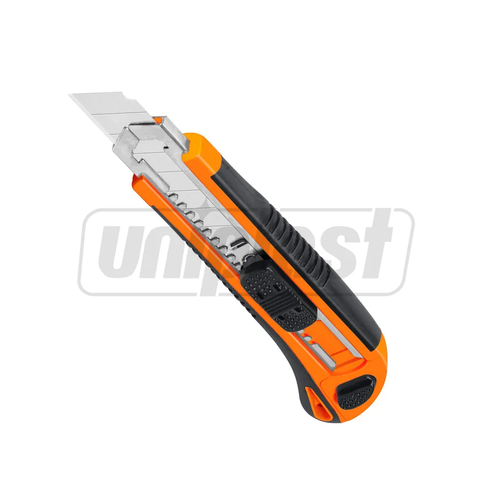 Scule de tăiere - Cutter 18 x 100 mm cu maner ergo +3 lame  HARDEN