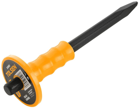 Scule pentru demontare - Dalta ascutita 4 x 18 x 300 mm cu maner de protectie  TOLSEN