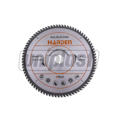 Accesorii pentru scule electrice - Disc circular, pentru lemn 254 mm x 80 Pro  HARDEN