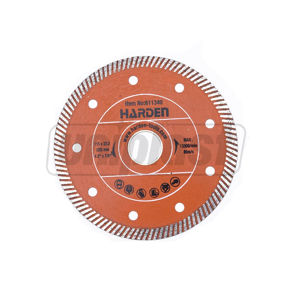 Accesorii pentru scule electrice - Disc diamantat pentru gresie, marmura 115 x 22.2 mm Industrial  HARDEN