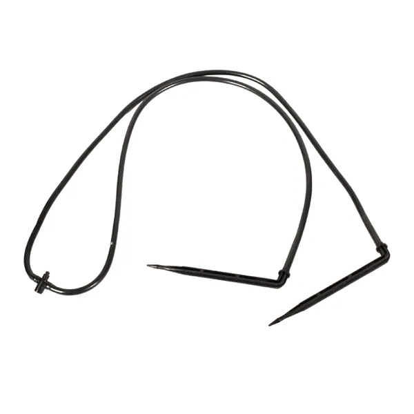 Microirigare. Microțeavă, picurătoare - Distribuitor asamblat SET 2 directii pentru emitator D. 4, 50 cm, 0-5 LPH  UNITAPE