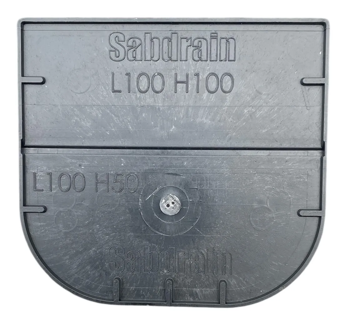 Canalizare - Dop pentru rigola PP D.100 H=100 mm (5006 1010)  SAB