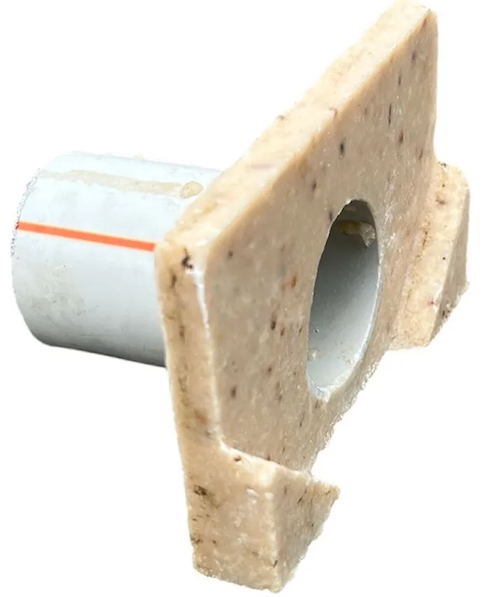 Canalizare - Dop placa  capat fibrobeton 125x100 mm D. 50 PVC pentru rigole 1000x125x100 mm  (exterioara) TR