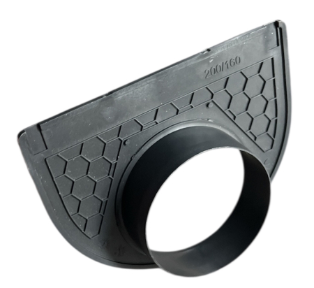 Canalizare - Dop-scurgere pentru rigola intern D.110 VIP D.200 H=150 mm  MUFLESYSTEM