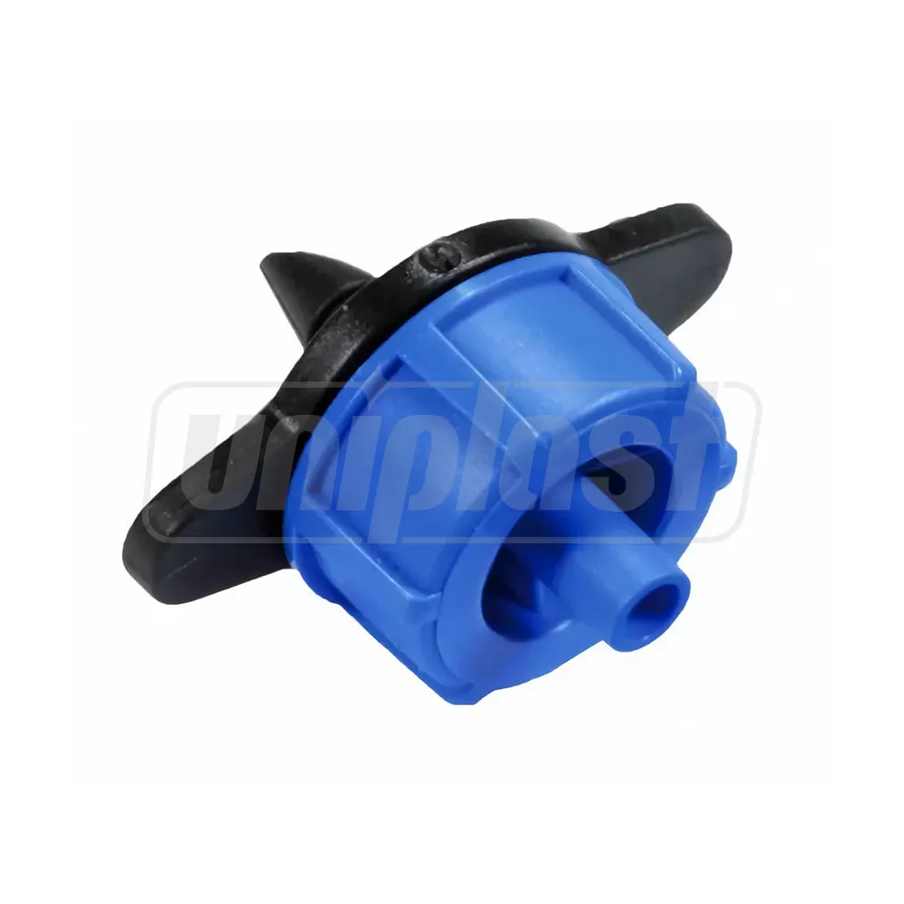 Microirigare. Microțeavă, picurătoare - Emitator cu presiune compensata  D.5  1/4" 8 LPH, 0.8-3.2 bar (albastru)  SAB